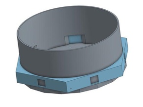 ventilação stub de 100mm peças substituição 3d print model - Mito3D