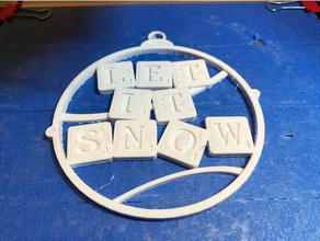 let snow tile ornament decor 3d print model - Mito3D