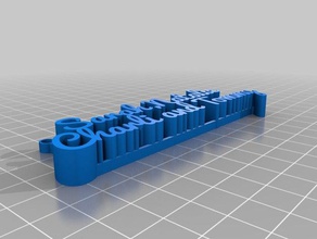 sarah hanging letters decor customized 3d print model - Mito3D