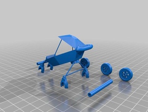 3 wheel pram 3d printing 3d print model - Mito3D