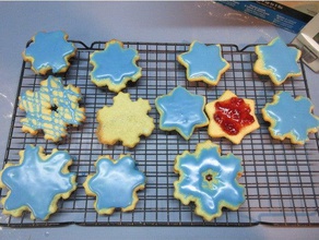koch snowflake cookie cutters kitchen & dining cutter linzer sugar cookies 3d print model - Mito3D