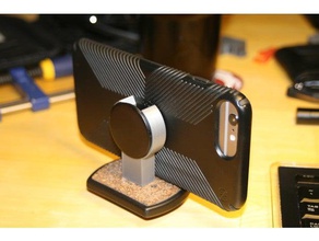 popsocket tripod mount - fits iphone 6s+ electronics 6s plus pocketsocket 3d print model - Mito3D