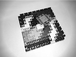 : pento t i puzzle art jigsaw di 3d print model - Mito3D