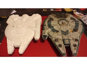 star wars yt-1360 concept 3d printing cargo fighter freighter galactic empire millennium falcon outrider rebellion rebel alliance starfighter starship starwars armada rebels rogue one x-wing 3d print model - Mito3D