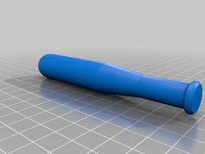 baseball bat remixed skimbal's jumbo lego minifigure toy & game accessories remix 3d print model - Mito3D