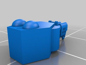 flamer torretta giochi come gaslands e giocattoli 3d print model - Mito3D
