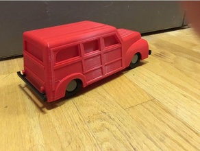 woody wagon vehicles car station 3d print model - Mito3D