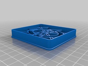 voc logo kurabiye kalıbı mutfak ve yemek 3d çerez kesiciler cookiecutter kesici 3d print model - Mito3D