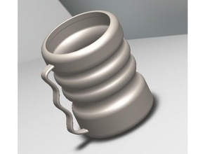 Kurve cup Essen & trinken Küche-tool 3d print model - Mito3D