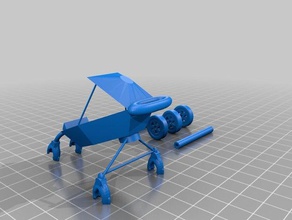 3 wheel buggy update 3d printing 3d print model - Mito3D