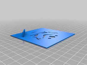 storm trooper kalıp sanat araçları özelleştirilmiş şablon 3d print model - Mito3D