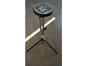 drumstick-holder practice-pad-stand 19mm music drums drumstick 3d print model - Mito3D