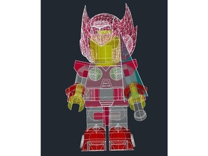 megaman zero lego sculptures giant compatible mega man 3d print model - Mito3D