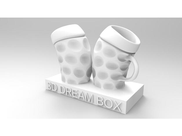 bira kupa dekor serin coustomizable dekorasyon çift ekstruzyon 3D print model - Mito3D