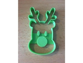 rudolf christmas cookie kitchen & dining xmas 3d print model - Mito3D