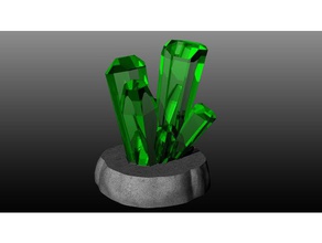 los cristales las esculturas el cristal diamante diamantes krypton la kriptonita escultura 3d print model - Mito3D