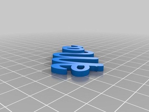 özelleştirilmiş iamburny metin benim mac organizasyon 3d print model - Mito3D