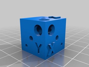 test cube 2cm calibration 3d printing tests 3d print model - Mito3D