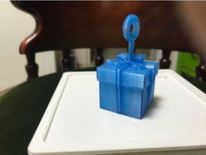 adorno de navidad caja regalo decoración 3d print model - Mito3D