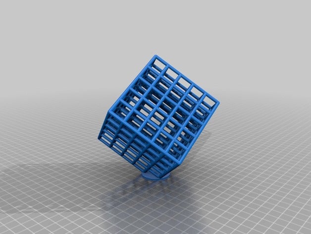 lattice cube torture test Mathe-Kunst kundengebundene 3D print model - Mito3D