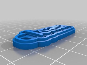 ioana llaveros personalizado 3d print model - Mito3D