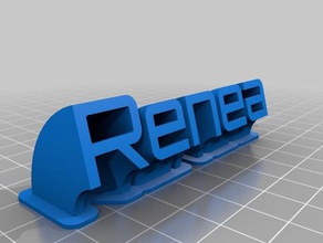 renea office customized 3d print model - Mito3D