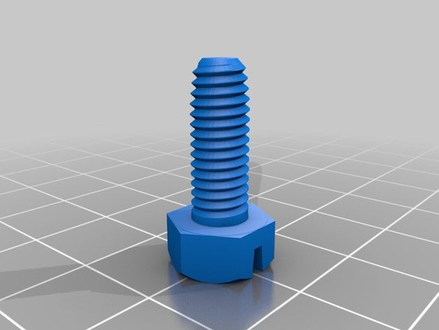 m6 tornillo hexagonal tuerca partes perno 3D print model - Mito3D