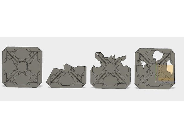 necromunda undehive barricade's 3d printing 40k underhive warhammer40k warhammer 3D print model - Mito3D