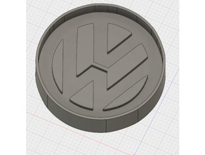 vw logo cookie cutter hand tools 3d print model - Mito3D