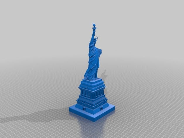 statua della libertà La stampa 3d 3D print model - Mito3D