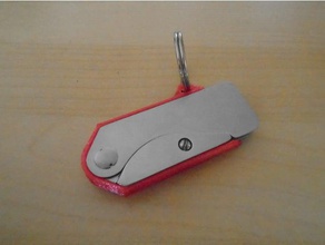 gerber eab pocket knife keyring holder keychains folding razor utility blade 3d print model - Mito3D