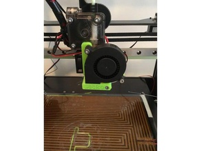 east3d gecko remix e3d fan integrated layer-fan 3d printer parts corexy 3d print model - Mito3D