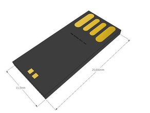 flashdisc menor eletrônica chip desfrute tamanhos peças pequenas verdadeiro 3d print model - Mito3D