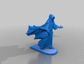 mago base plana A impressão 3d jogos remix skyrim 3d print model - Mito3D