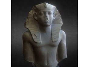 bust egyptian king scans & replicas 3d print printing scan scanning ancient egypt archeology cultural heritage history mythology pharaoh sculpture statue 3d print model - Mito3D