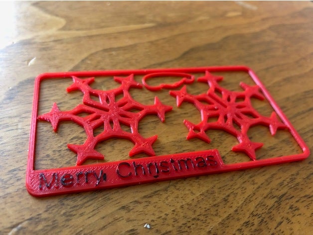 kar tanesi seti kartı delik kanca dekor sanat Noel dekorasyon süsü kit model bulmaca kartanesi xmas süslemeleri ağacı süsleri 3D print model - Mito3D