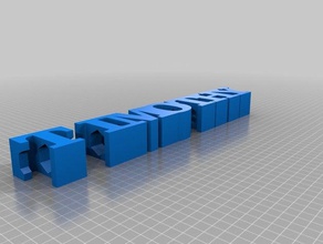 meine angepassten text Bleistift-Halter Schilder & logos kundengebundene 3d print model - Mito3D