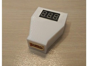 lipo Spannungs tester xt60-Stecker - Elektronik 3d print model - Mito3D