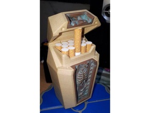 cigarette case coffin containers 3d print model - Mito3D