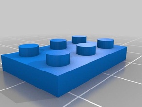 test brick 2 construction toys customized 3d print model - Mito3D