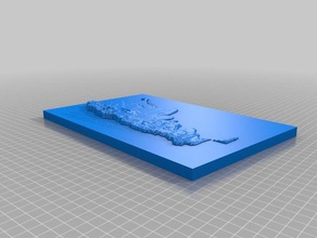 argentina 3d buildings & structures country dem map mde 3d print model - Mito3D