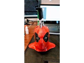 deadpool pencil holder - hollow smoothed office desk 3d print model - Mito3D
