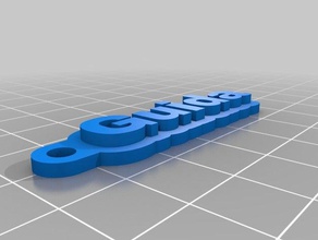 guida keychains customized 3d print model - Mito3D