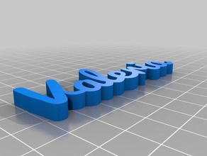 my customized text2 3d print model - Mito3D