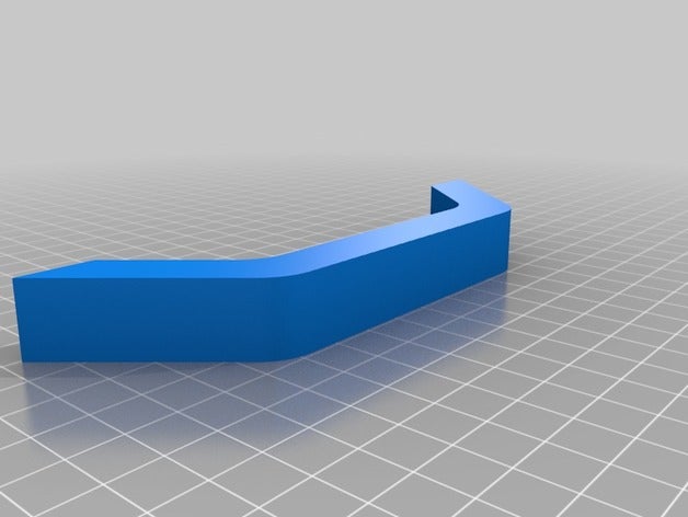 einfach Schublade ziehen Teile Kabinett Griff der einer 3D print model - Mito3D