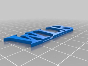 initials sculptures customized 3d print model - Mito3D