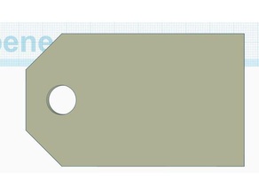 gift tag namenschilder signs & logos card namenschild namensschild namensschilder simple 3d print model - Mito3D