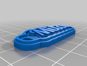 mila keychain signs & logos customized 3d print model - Mito3D