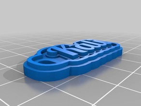 kali keychain signs & logos customized 3d print model - Mito3D