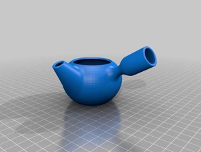 japanese teapot kyusu kitchen & dining 3d print model - Mito3D